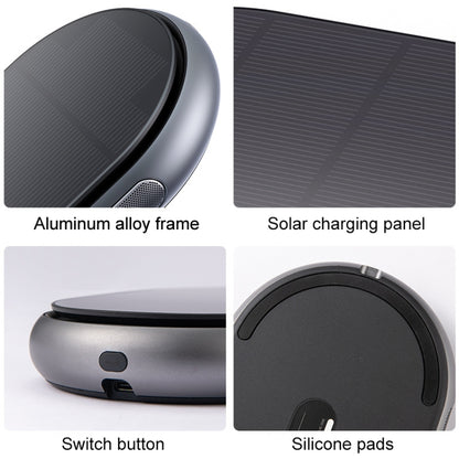 Car Wireless Negative Ion Solar Air Purifier(Blue) by buy2fix