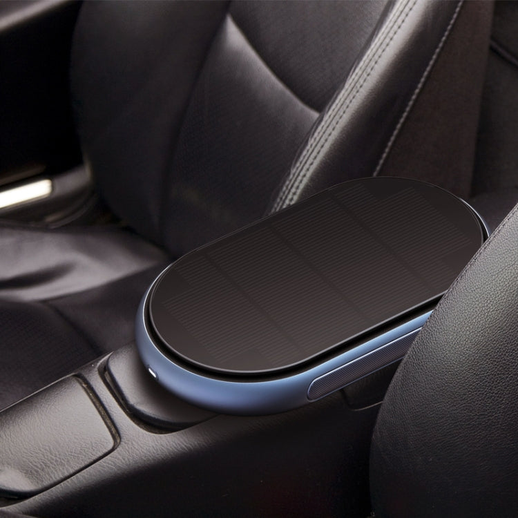 Car Wireless Negative Ion Solar Air Purifier(Blue) by buy2fix