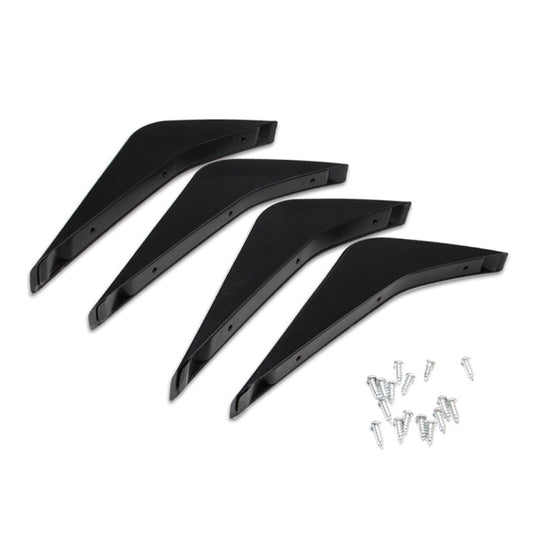 4 PCS Car Modified ABS Rear Wing Side Spoiler Lip for Chevrolet Corvette - Decorative Strip by buy2fix | Online Shopping UK | buy2fix