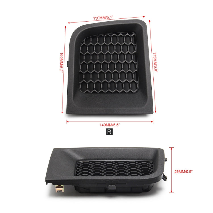 Car Right Front Bumper Lower Grille Bezel Cover for Jeep Renegade by buy2fix