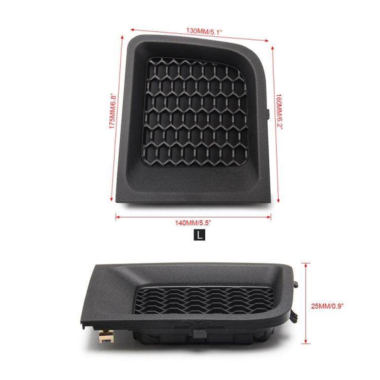 Car Left Front Bumper Lower Grille Bezel Cover for Jeep Renegade - Trunk & Bumper Accessories by buy2fix | Online Shopping UK | buy2fix