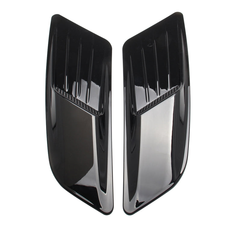 2 PCS Car Decorative Air Flow Intake Scoop Bonnet Side Fender Vent Hood Set for Ford Mustang 2015-2017, Bright Black - Decorative Sticker by buy2fix | Online Shopping UK | buy2fix