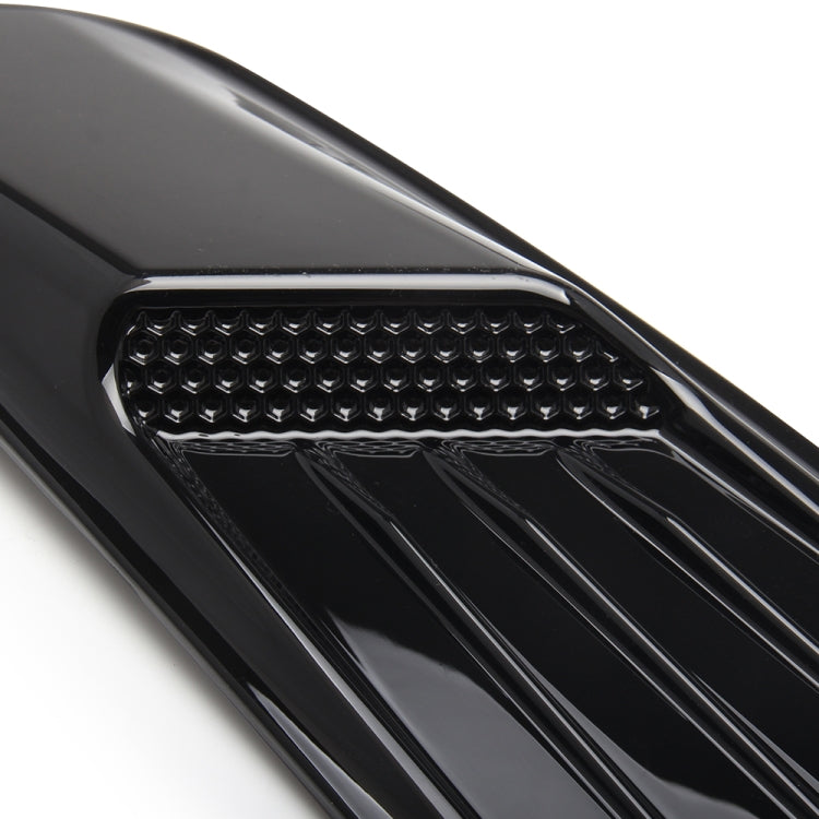 2 PCS Car Decorative Air Flow Intake Scoop Bonnet Side Fender Vent Hood Set for Ford Mustang 2015-2017, Bright Black - Decorative Sticker by buy2fix | Online Shopping UK | buy2fix