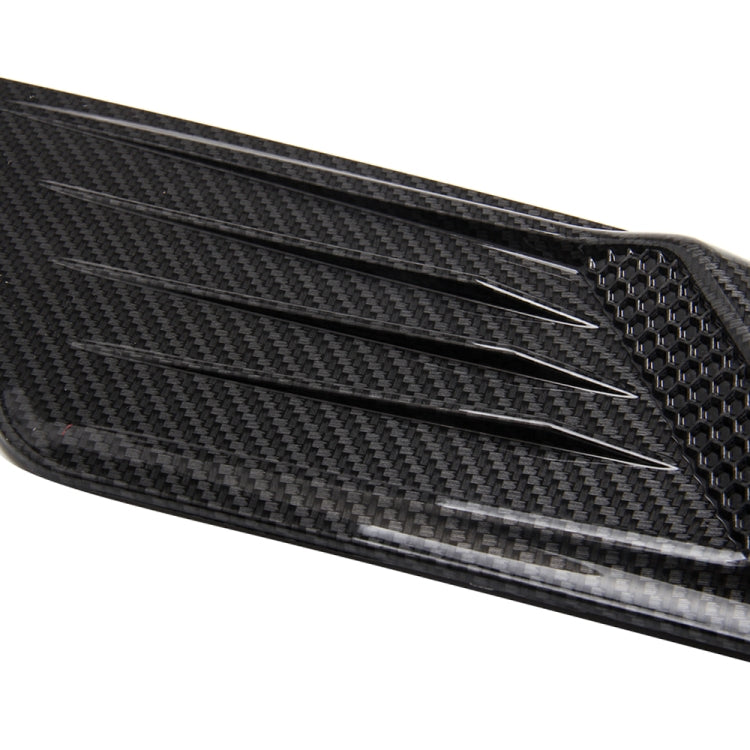 2 PCS Car Decorative Air Flow Intake Scoop Bonnet Side Fender Vent Hood Set for Ford Mustang 2015-2017, Carbon Fiber by buy2fix