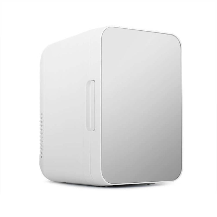 8L 37-48W Tempered Glass Panel Car / Home Mini Refrigerator US Plug(Silver) by buy2fix