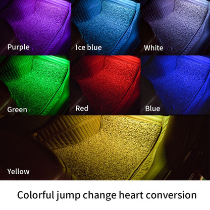 A86 Car Charging Smart Voice-activated Colorful Foot Atmosphere Light by buy2fix