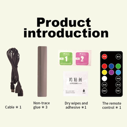 A86 Car Charging Smart Voice-activated Colorful Foot Atmosphere Light by buy2fix