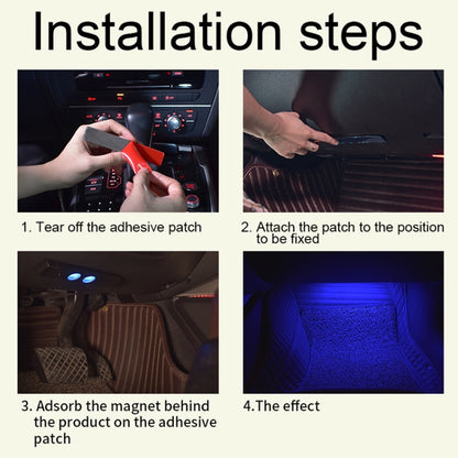 A86 Car Charging Smart Voice-activated Colorful Foot Atmosphere Light by buy2fix