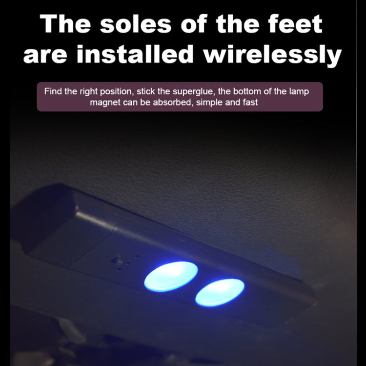 A86 Car Charging Smart Voice-activated Colorful Foot Atmosphere Light by buy2fix