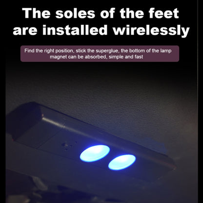 A86 Car Charging Smart Voice-activated Colorful Foot Atmosphere Light by buy2fix