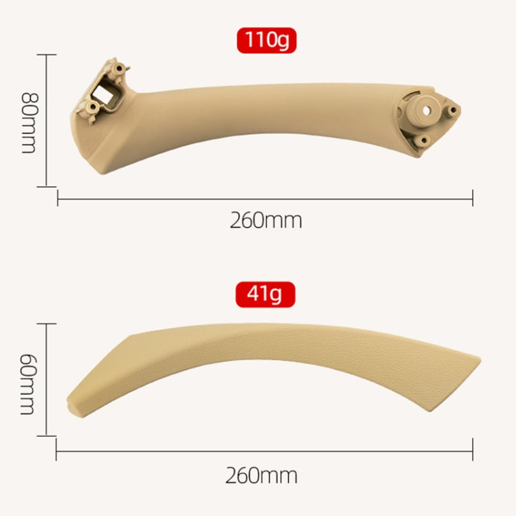 Car Left Side Inner Armrest Door Handle Assembly for BMW E90 2005-2012, Left and Right Drive Universal (Beige) - Door Handles by buy2fix | Online Shopping UK | buy2fix