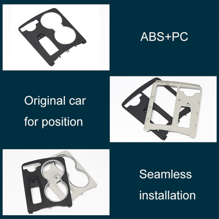 Car Central Control Storage Box Round Cover 2046800107 for Mercedes-Benz C-Class W204 2007-2014, Left Driving(Grey) by buy2fix