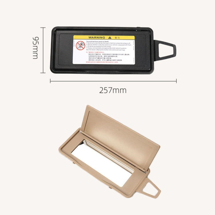 Car Front Row Left Sun Visor Makeup Mirror for Mercedes-Benz S Class W220 1998-2005, Left and Right Drive Universal (Grey) by buy2fix