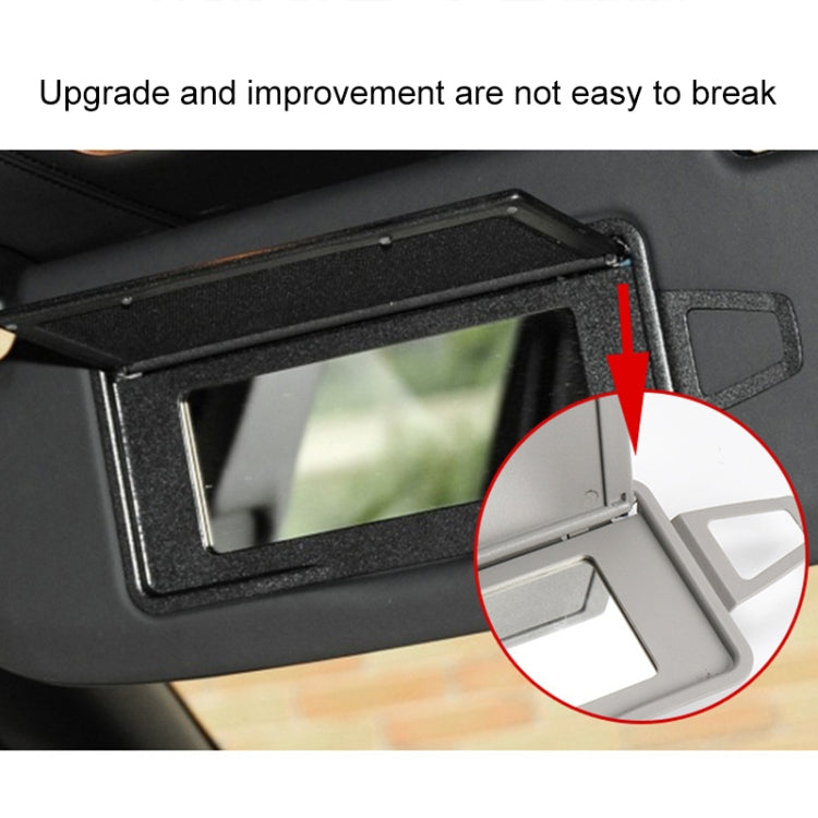 Car Front Row Left Sun Visor Makeup Mirror for Mercedes-Benz S Class W220 1998-2005, Left and Right Drive Universal (Black) by buy2fix