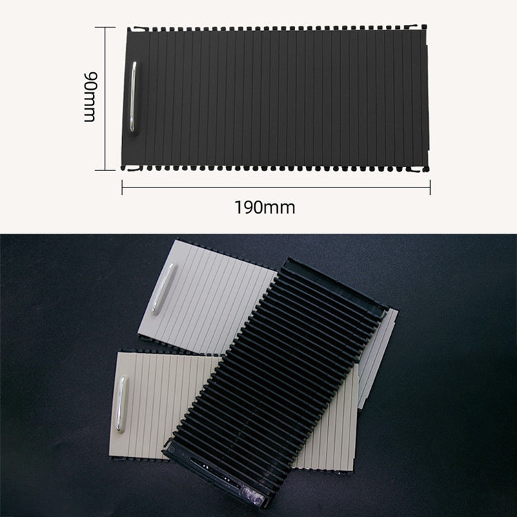 Car Water Cup Holder Roller Blind Zipper Storage Box Trim for Mercedes-Benz W204 / W212 2008-2015 (Grey) by buy2fix