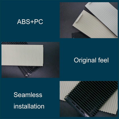 Car Water Cup Holder Roller Blind Zipper Storage Box Trim for Mercedes-Benz W204 / W212 2008-2015 (Grey) by buy2fix