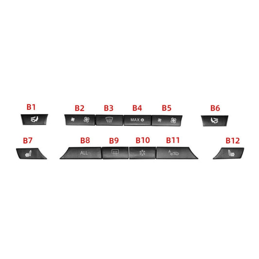 Car Air Conditioner Panel Switch Button 12-button 61319313923 for BMW  F10 / F07 / F02 - Air Conditioning System by buy2fix | Online Shopping UK | buy2fix