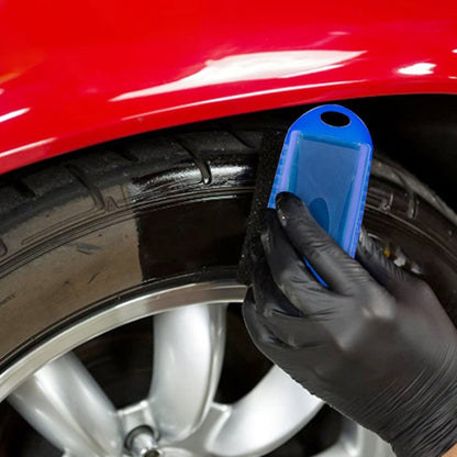 5 PCS FJYS-01 Car Tires Polishing Waxing Oiling Sponge Brush without Cover, Size: 12x5.5x7cm, Random Color Delivery by buy2fix