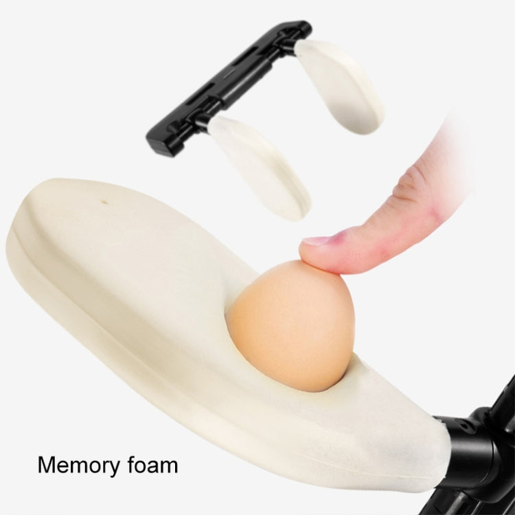 A02 Adjustable Car Auto U-shaped Memory Foam Neck Rest Cushion Seat Pillow(Black) by buy2fix