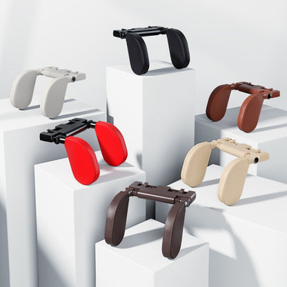 A05 Adjustable Car Auto U-shaped Memory Foam Neck Rest Cushion Seat Pillow with Hook & Mobile Phone Holder (Coffee) by buy2fix