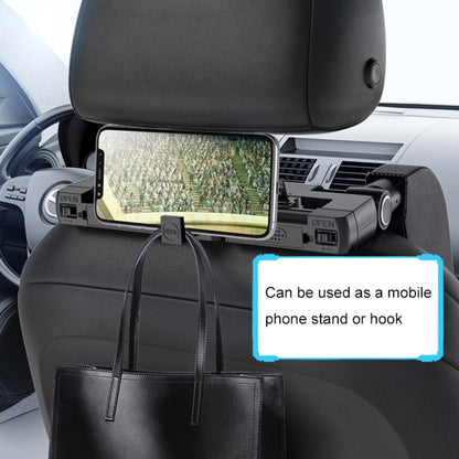 A05 Adjustable Car Auto U-shaped Memory Foam Neck Rest Cushion Seat Pillow with Hook & Mobile Phone Holder (Red) by buy2fix