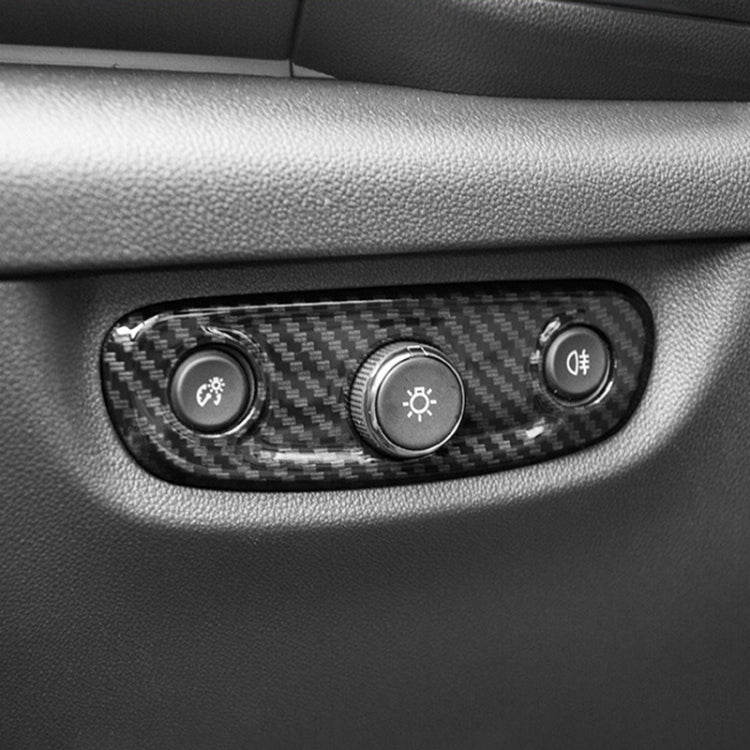 Car Carbon Fiber Headlight Switch Decorative Sticker for Buick Regal 2017-2021 by buy2fix