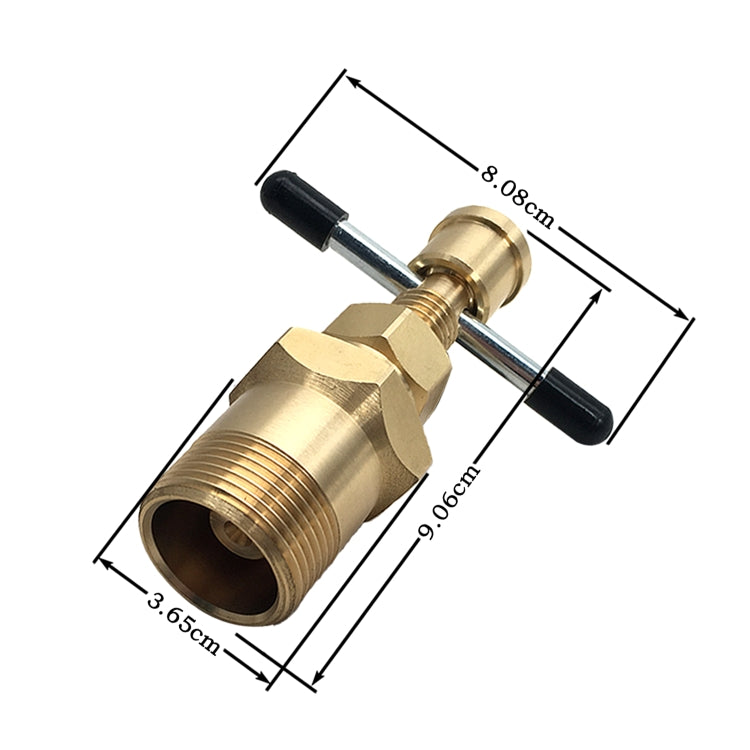 ZK-020 Car 15mm & 22mm Olive Remove Puller Solid Brass Copper Pipe Fitting - Hand Tool Sets by buy2fix | Online Shopping UK | buy2fix