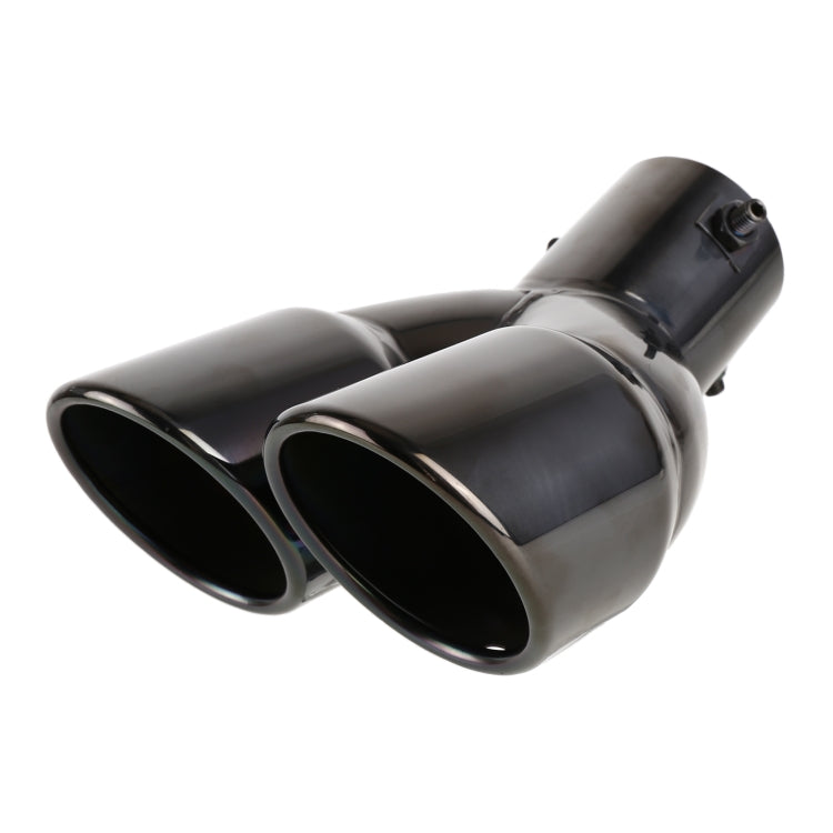 Universal Car Styling Stainless Steel Elbow Exhaust Tail Muffler Tip Pipe, Inside Diameter: 7.2cm (Grey) - Exhaust Pipes by buy2fix | Online Shopping UK | buy2fix