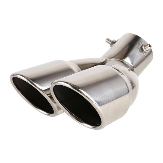 Universal Car Styling Stainless Steel Elbow Exhaust Tail Muffler Tip Pipe, Inside Diameter: 6cm (Silver) - Exhaust Pipes by buy2fix | Online Shopping UK | buy2fix