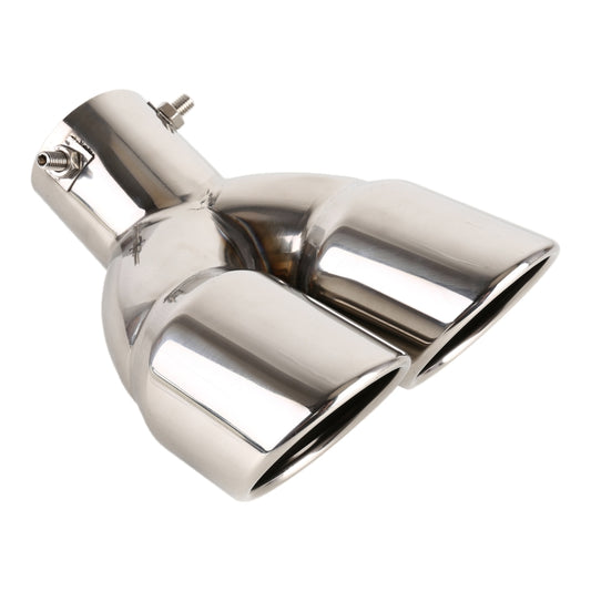 Universal Car Styling Stainless Steel Elbow Exhaust Tail Muffler Tip Pipe, Inside Diameter: 6cm (Silver) - Exhaust Pipes by buy2fix | Online Shopping UK | buy2fix
