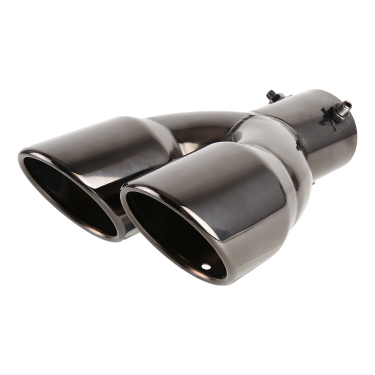 Universal Car Styling Stainless Steel Straight Exhaust Tail Muffler Tip Pipe, Inside Diameter: 7.2cm (Grey) - Exhaust Pipes by buy2fix | Online Shopping UK | buy2fix