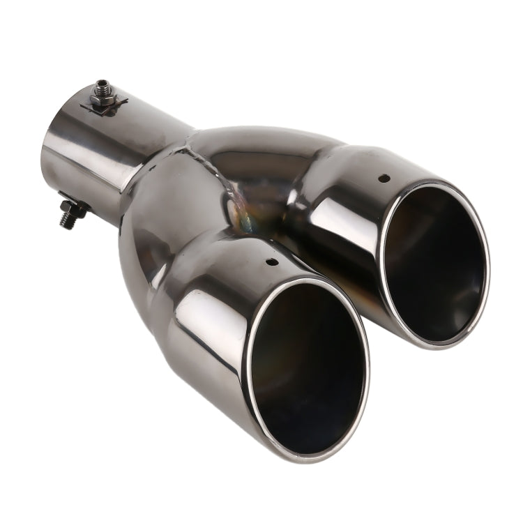 Universal Car Styling Stainless Steel Straight Exhaust Tail Muffler Tip Pipe, Inside Diameter: 7.2cm (Grey) - Exhaust Pipes by buy2fix | Online Shopping UK | buy2fix