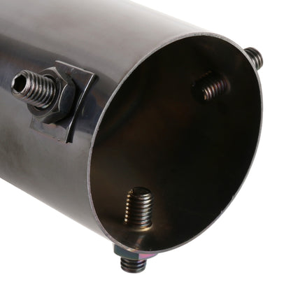 Universal Car Styling Stainless Steel Straight Exhaust Tail Muffler Tip Pipe, Inside Diameter: 7.2cm (Grey) - Exhaust Pipes by buy2fix | Online Shopping UK | buy2fix