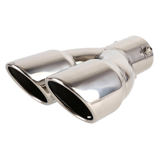Universal Car Styling Stainless Steel Straight Exhaust Tail Muffler Tip Pipe, Inside Diameter: 6cm(Silver) - Exhaust Pipes by buy2fix | Online Shopping UK | buy2fix
