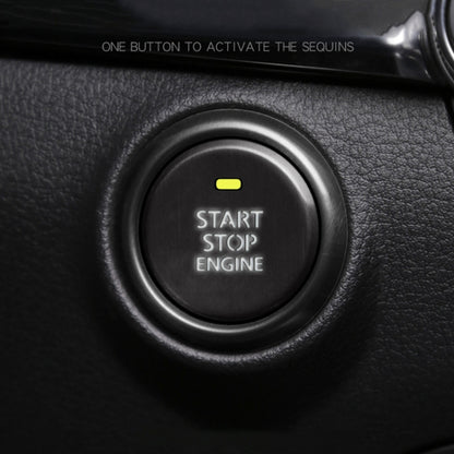 Car Engine Start Key Push Button Inner Ring Trim Sticker Decoration for Mazda Axela CX-30 2020 (Black) by buy2fix