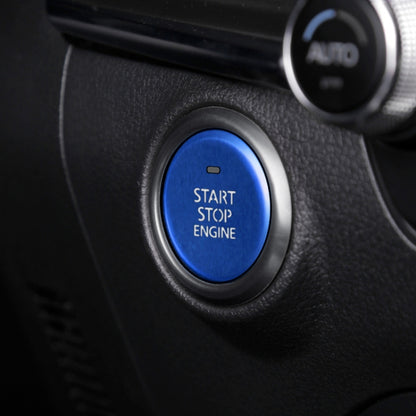Car Engine Start Key Push Button Inner Ring Trim Sticker Decoration for Mazda Axela CX-30 2020 (Blue) by buy2fix