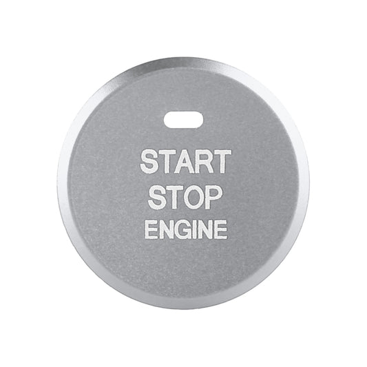 Car Engine Start Key Push Button Inner Ring Trim Sticker Decoration for Mazda Axela CX-30 2020 (Silver) by buy2fix