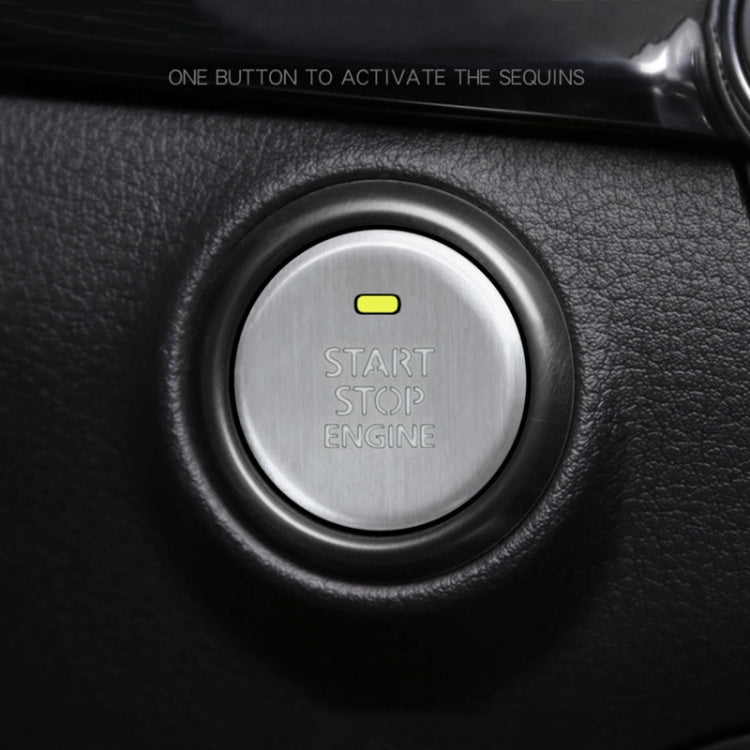 Car Engine Start Key Push Button Inner Ring Trim Sticker Decoration for Mazda Axela CX-30 2020 (Silver) by buy2fix