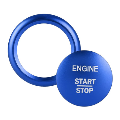 Car Engine Start Key Push Button Ring Trim Sticker Decoration for Mercedes-Benz A-Class 2013-2018 / C-Class 2015-2018 / GLA (Blue) by buy2fix