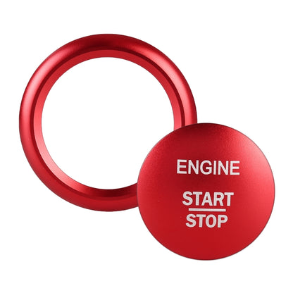 Car Engine Start Key Push Button Ring Trim Sticker Decoration for Mercedes-Benz A-Class 2013-2018 / C-Class 2015-2018 / GLA (Red) by buy2fix