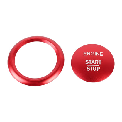 Car Engine Start Key Push Button Ring Trim Sticker Decoration for Mercedes-Benz A-Class 2013-2018 / C-Class 2015-2018 / GLA (Red) by buy2fix