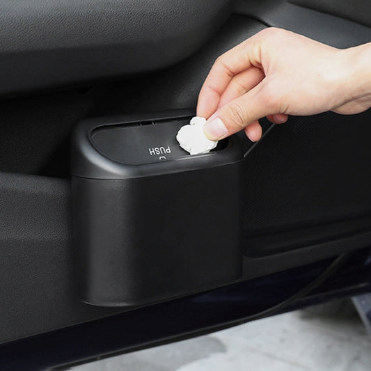 Vehicle Trash Can Bin Rubbish Bin Organizer Car-mounted Trash Storage Box by buy2fix