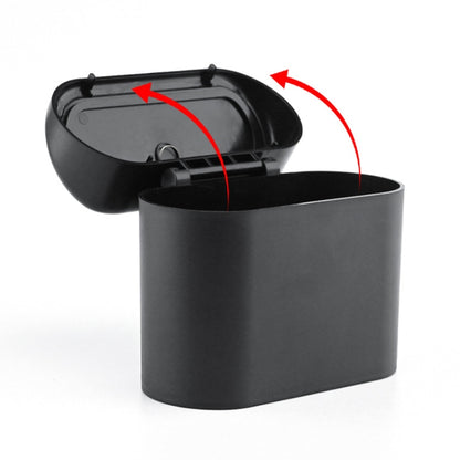 Vehicle Trash Can Bin Rubbish Bin Organizer Car-mounted Trash Storage Box by buy2fix