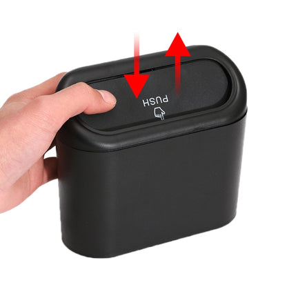 Vehicle Trash Can Bin Rubbish Bin Organizer Car-mounted Trash Storage Box by buy2fix