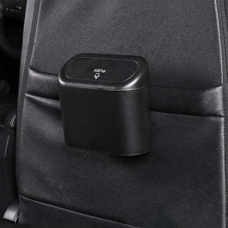 Vehicle Trash Can Bin Rubbish Bin Organizer Car-mounted Trash Storage Box by buy2fix