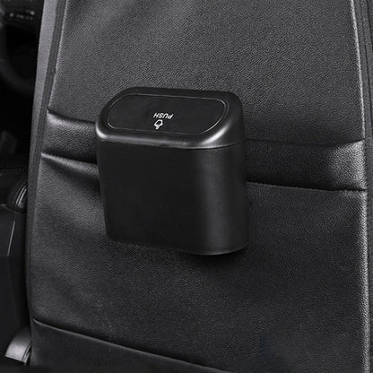 Vehicle Trash Can Bin Rubbish Bin Organizer Car-mounted Trash Storage Box by buy2fix
