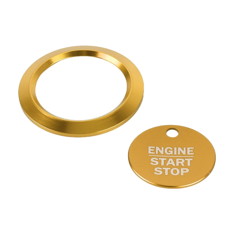 Car Engine Start Key Push Button Ring Trim Sticker Decoration for Ford F150 (Gold) by buy2fix