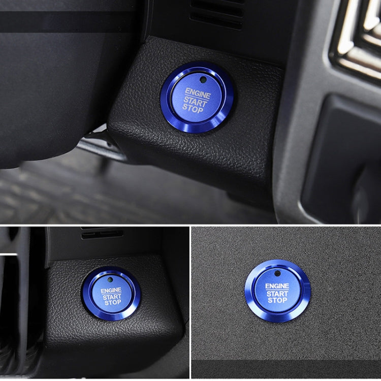Car Engine Start Key Push Button Ring Trim Sticker Decoration for Ford F150 (Blue) by buy2fix