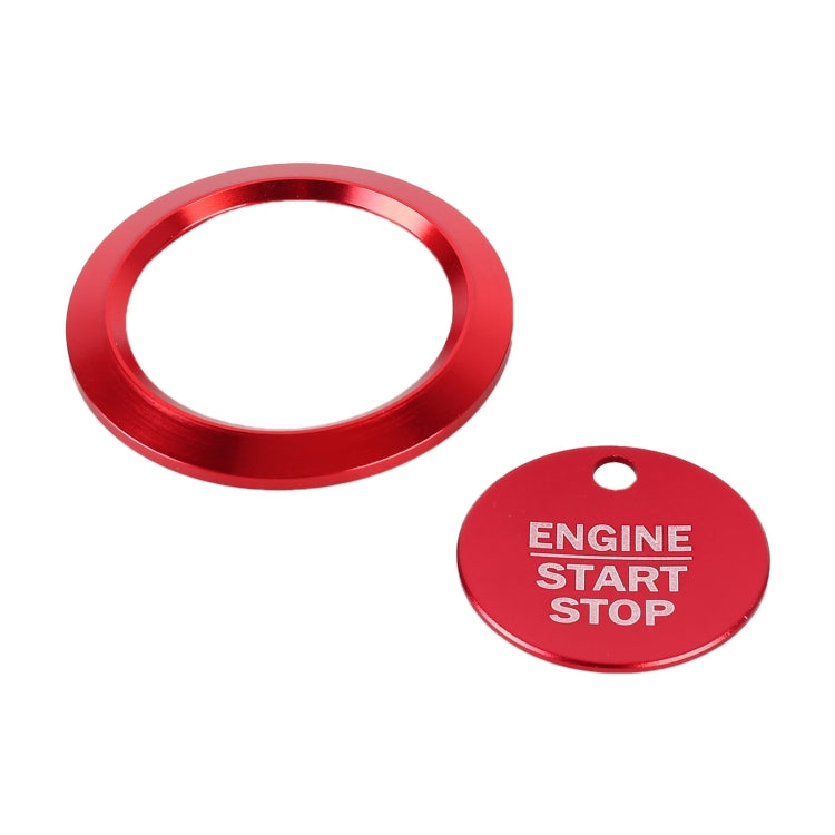 Car Engine Start Key Push Button Ring Trim Sticker Decoration for Ford F150 (Red) by buy2fix