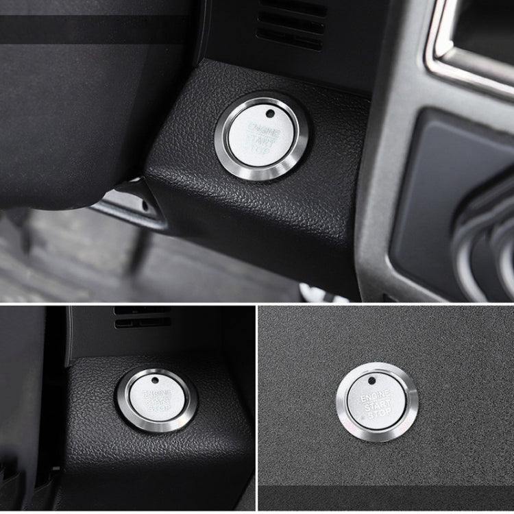 Car Engine Start Key Push Button Ring Trim Sticker Decoration for Ford F150 (Silver) by buy2fix